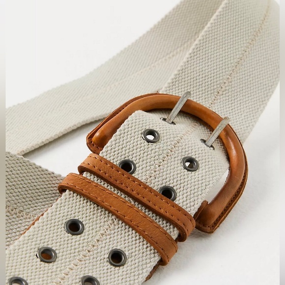 Free People Roads Untraveled Canvas Belt in Mineral S/M main image 5